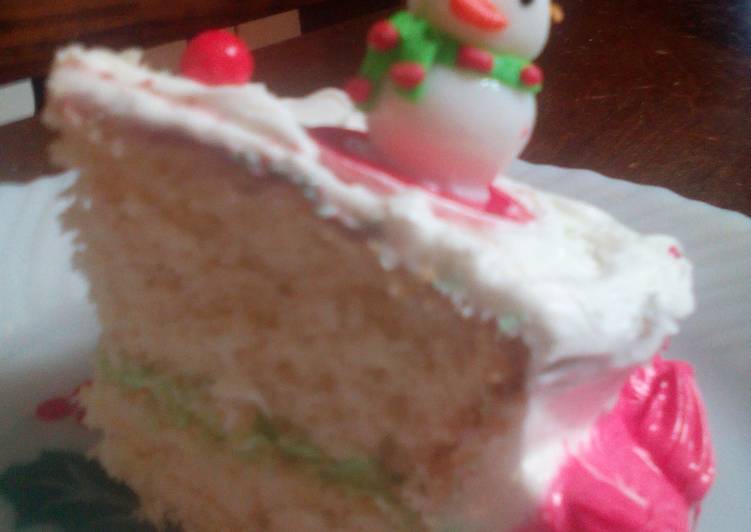 Easiest Way to Make Super Quick Homemade Sunshines Christmas Yellow Cake and Butter Cream