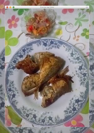 Foto resep Kembung goreng sambal matah