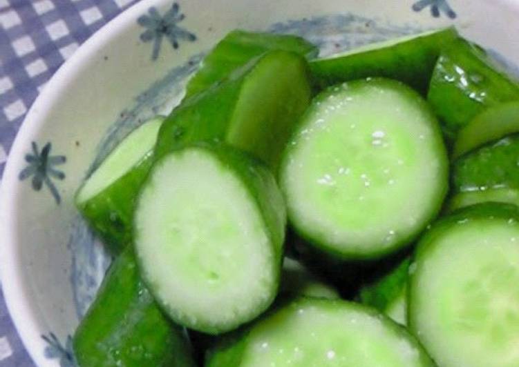 How to Make Speedy Wasabi Cucumbers