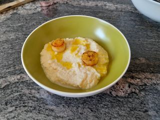 Mousse de vieira al limón
