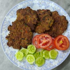 A picture of Peshawari Chapli Kabab.