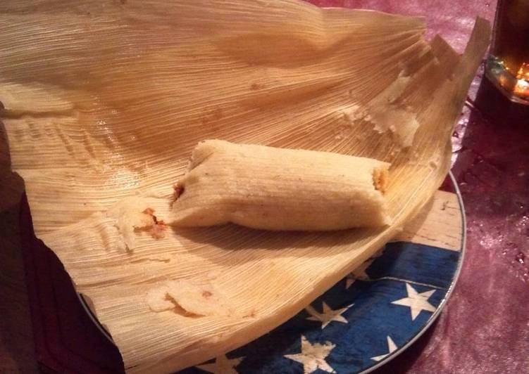 Recipe of Homemade Beef tamales