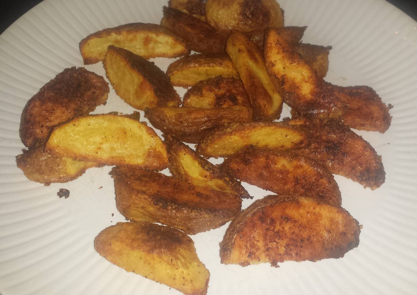 Parmesan potato wedges