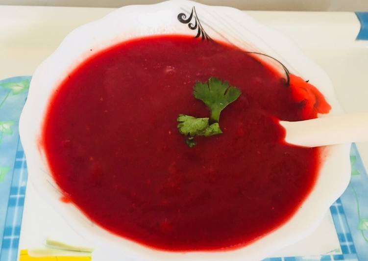 Recipe of Speedy Beetroot carrot soup