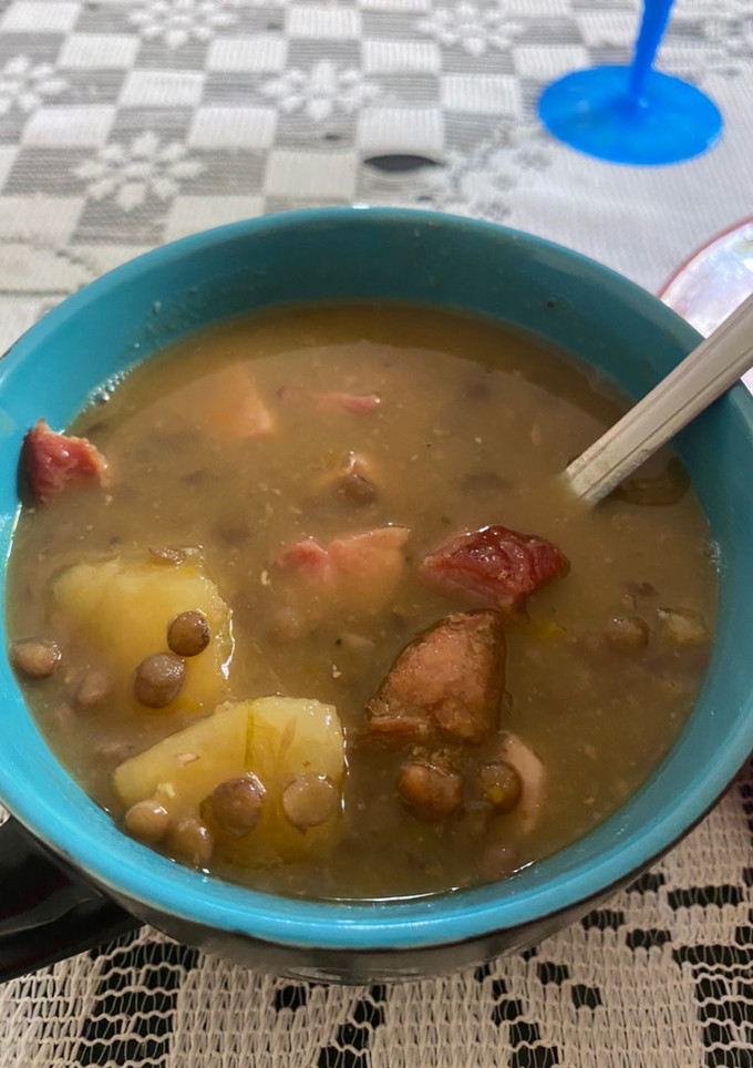 Una foto de Sancocho de Lentejas