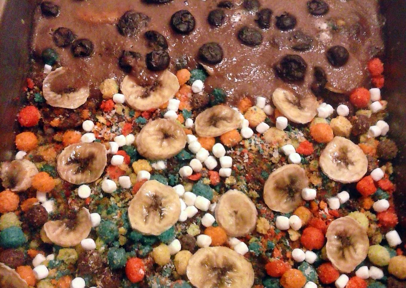 Molly's blueberry glazed banana crunch