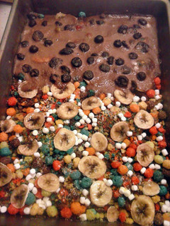 A picture of Molly's blueberry glazed banana crunch.