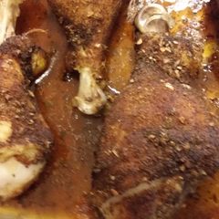 A picture of Mexican spiced drumsticks.