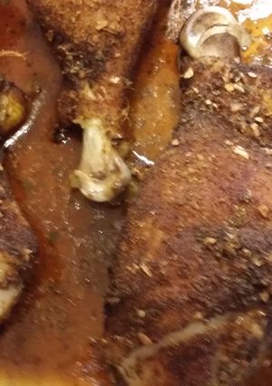 A picture of Mexican spiced drumsticks.