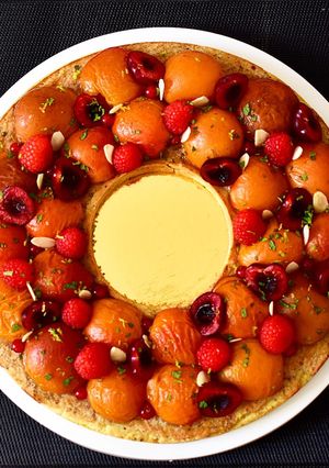 Une photo de Tarte aux abricots rôtis