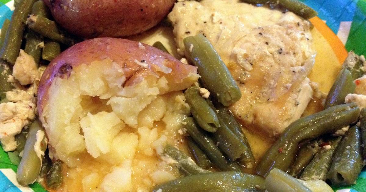 Zesty Chicken Potatoes & Green Beans Recipe by Andrea Story - Cookpad