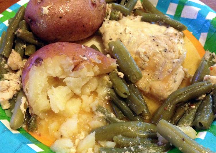 Recipe of Quick Zesty Chicken Potatoes &amp; Green Beans