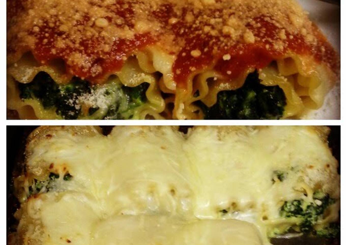 Lasagna spinach roll