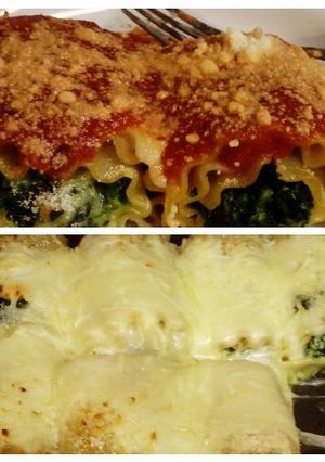 A picture of Lasagna spinach roll.