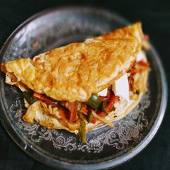 A picture of Stuffed Vegetable Omlette.