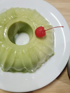Foto resep Puding Matcha Vla Susu Vanila