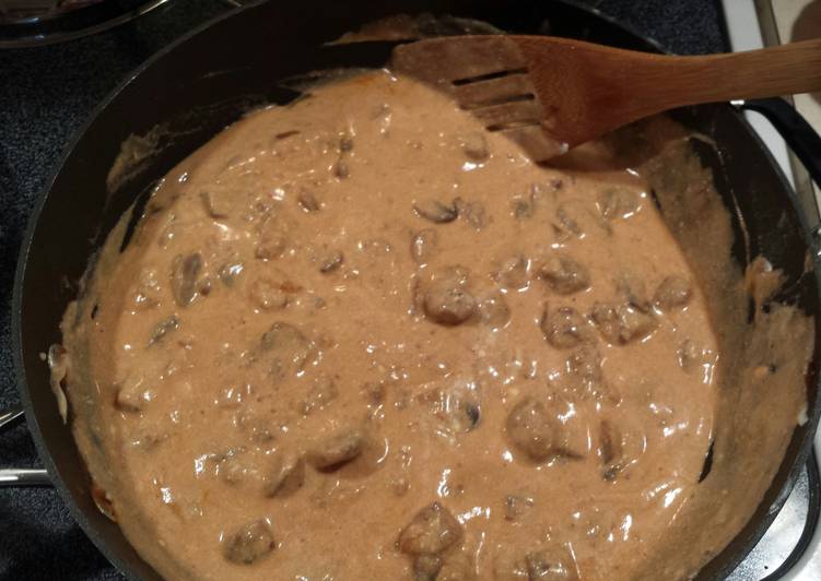 Step-by-Step Guide to Prepare Super Quick Homemade Blondie&#39;s Sausage Stroganoff