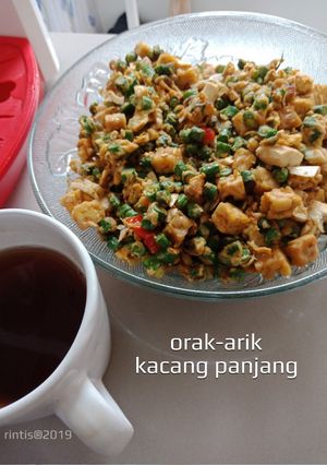 Foto resep Orak-arik Kacang panjang Telur Asin