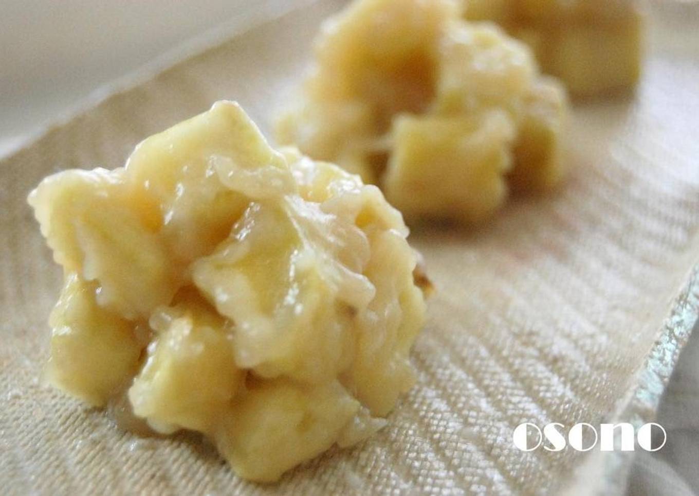 Rich and chewy ogre dumplings (oni-manju)