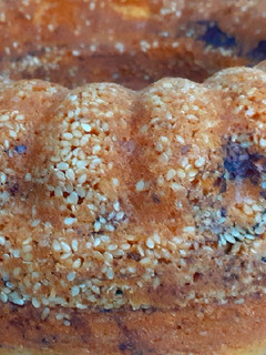 عکسی از دستور کیک کنجدی دو رنگ 😋