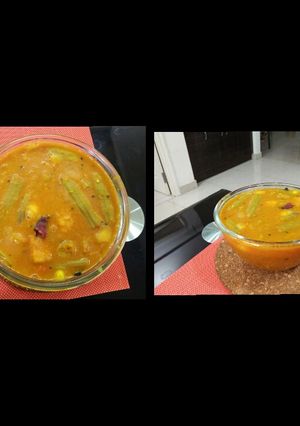 A picture of Sambar (easy and quick recipe).