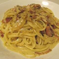 A picture of Easy & Satisfying Carbonara.