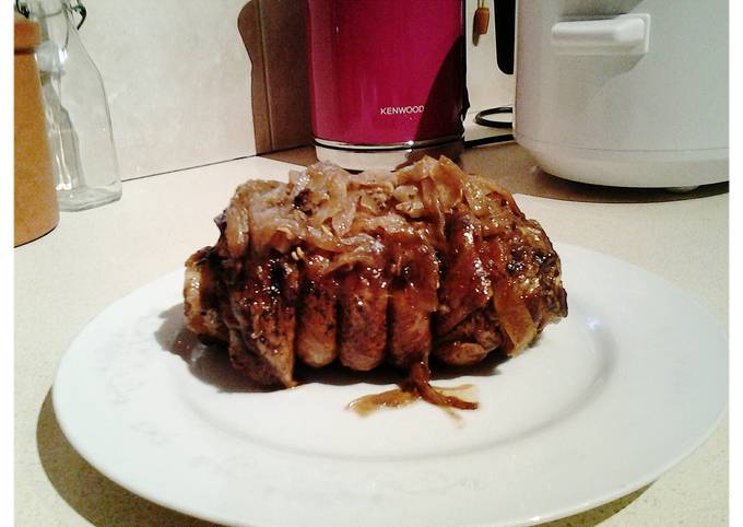 Slow cooker brisket and onions