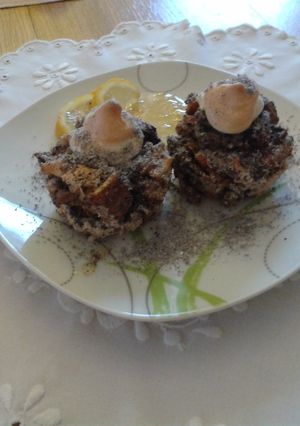 Mákos guba muffin formában recept fotója