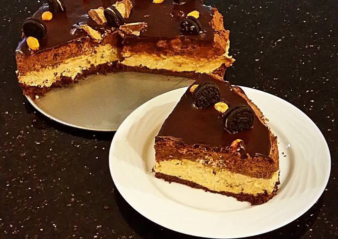 Peanut Butter and Chocolate Mousse Torte