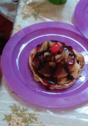 Una foto de Pancakes de banana