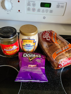 A picture of Sweet and spicy Pickle sandwich.