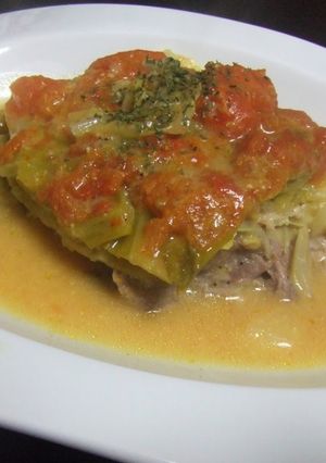 A picture of Stewed Cabbage and Pork Mille-Feuille.