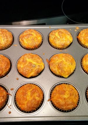 A picture of Sausage Cheddar Egg Muffins.