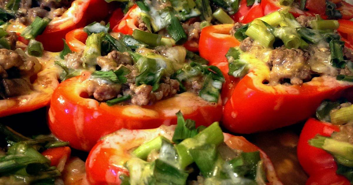 Stuffed bell peppers without shop rice