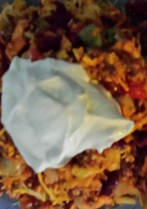 A picture of Rebecca's Taco sald.