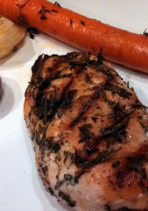 A picture of Herb Grilled Chicken Dinner.