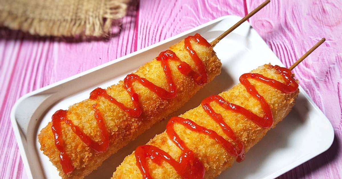 Resep Corndog Roti Tawar oleh Dapur ala mama jasmine - Cookpad