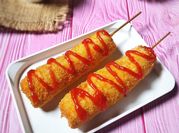 Gambar corndog roti tawar