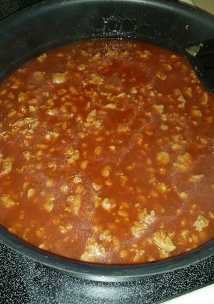 A picture of Quick Hamburger casserole.