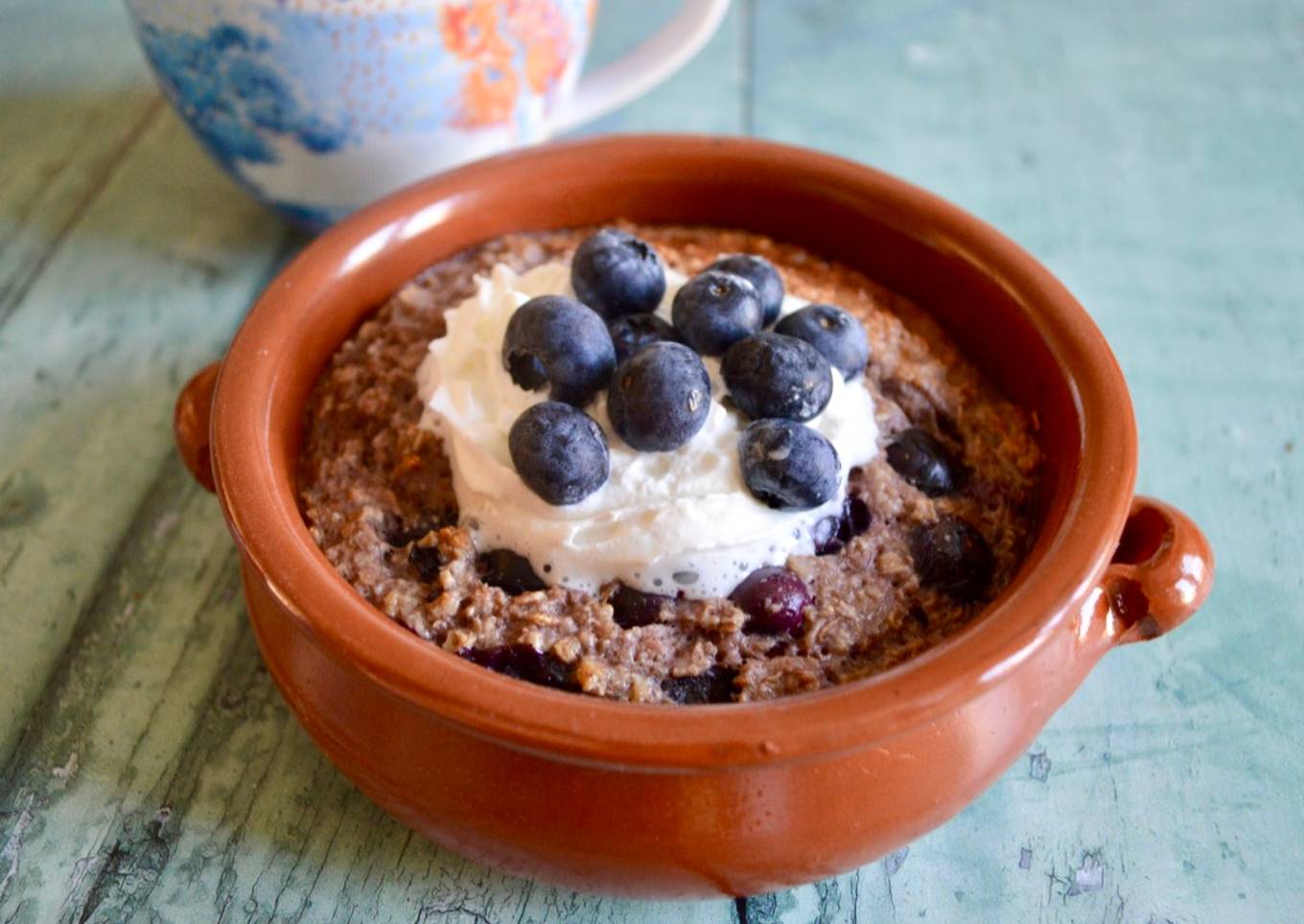 Blueberry Cinnamon Baked Oats
