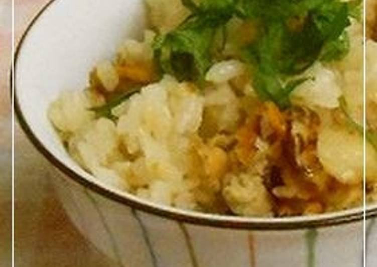 Steps to Make Favorite Baby Scallops Mixed Rice