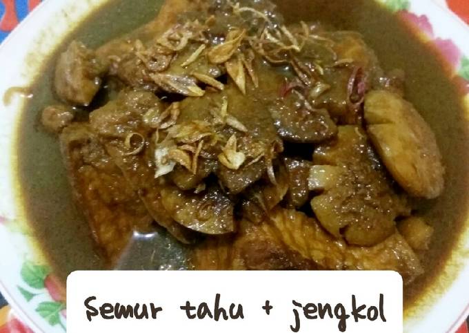 Semur tahu + jengkol