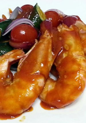 A picture of Sweet And Sour Prawn.