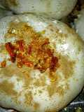 Mochi (Japanese Rice Cakes) Filled with Crema Catalana Mousse