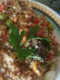 Guiso vegano tricereales a la mandarina