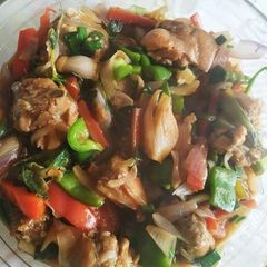 A picture of Chicken with Bell pepper. #Win #Week 3.