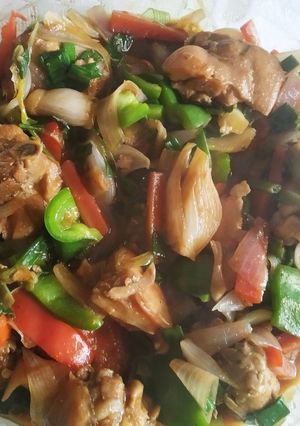 A picture of Chicken with Bell pepper. #Win #Week 3.