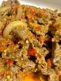 Beef slice pedas