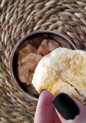 Una foto de Papas fritas caseras!! Iguales a las de bolsas!!!