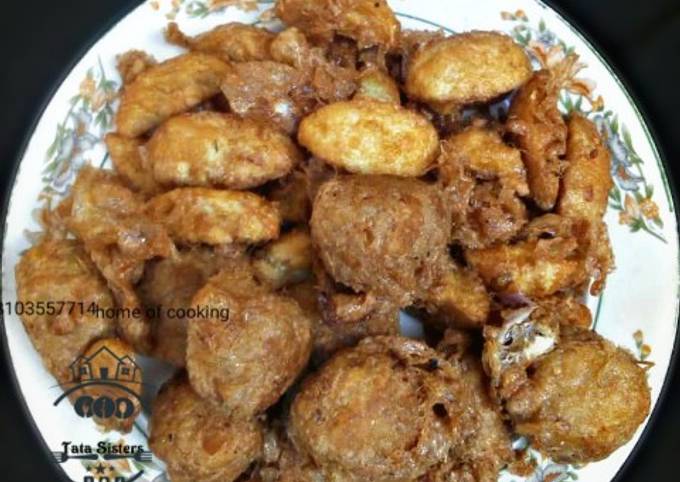 Steps to Prepare Ultimate Yam balls and egg into egg